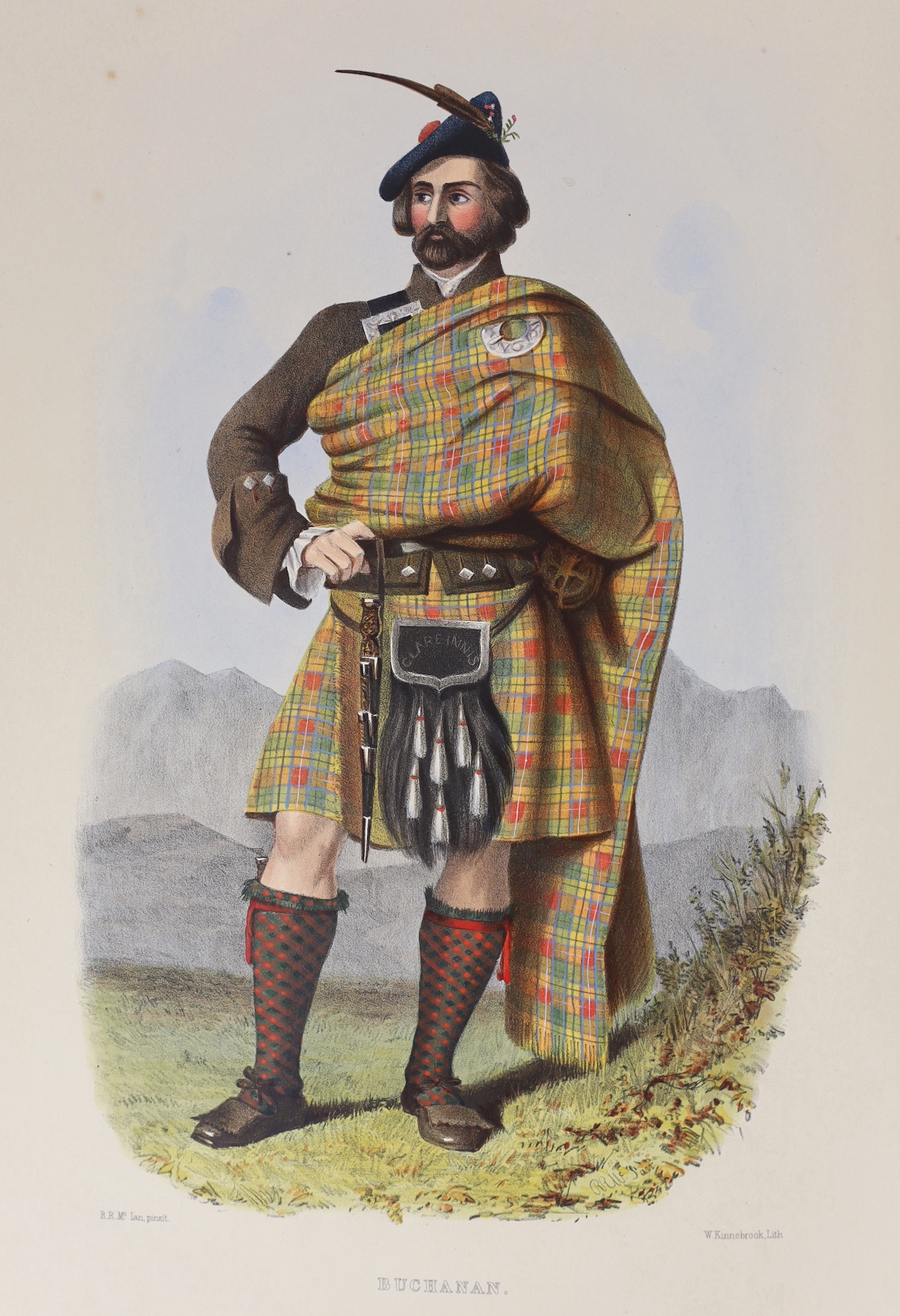 Logan, James (1794-1872) - The Clans of the Scottish Highlands, illustrated by appropriate figures displaying their Dress, Tartans, Arms, Armorial Insignia, and Social Occupations, 2 vols